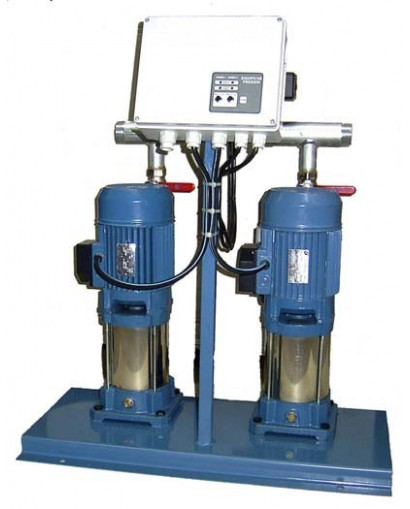 Grupo de presión doble automático 2x1,5 Cv Trifasico